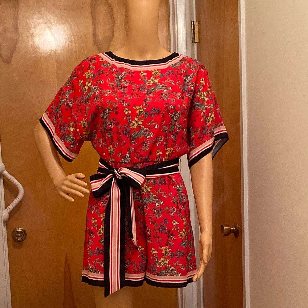 Alice + Olivia Playsuit Flower Print